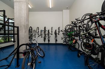 Controlled-access bike storage